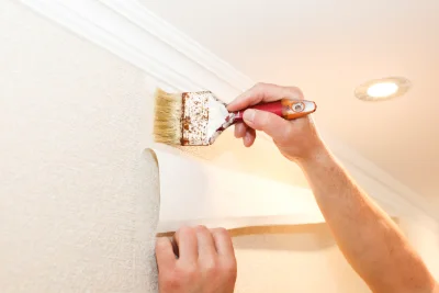 Pose de papier peint à Pleumeleuc — revêtements muraux et toiles de verre